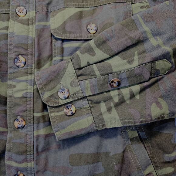 Outdoor Life Mens Jacket Small Camo Sherpa Lined Outdoor Chores Hunting Shacket - Picture 8 of 12